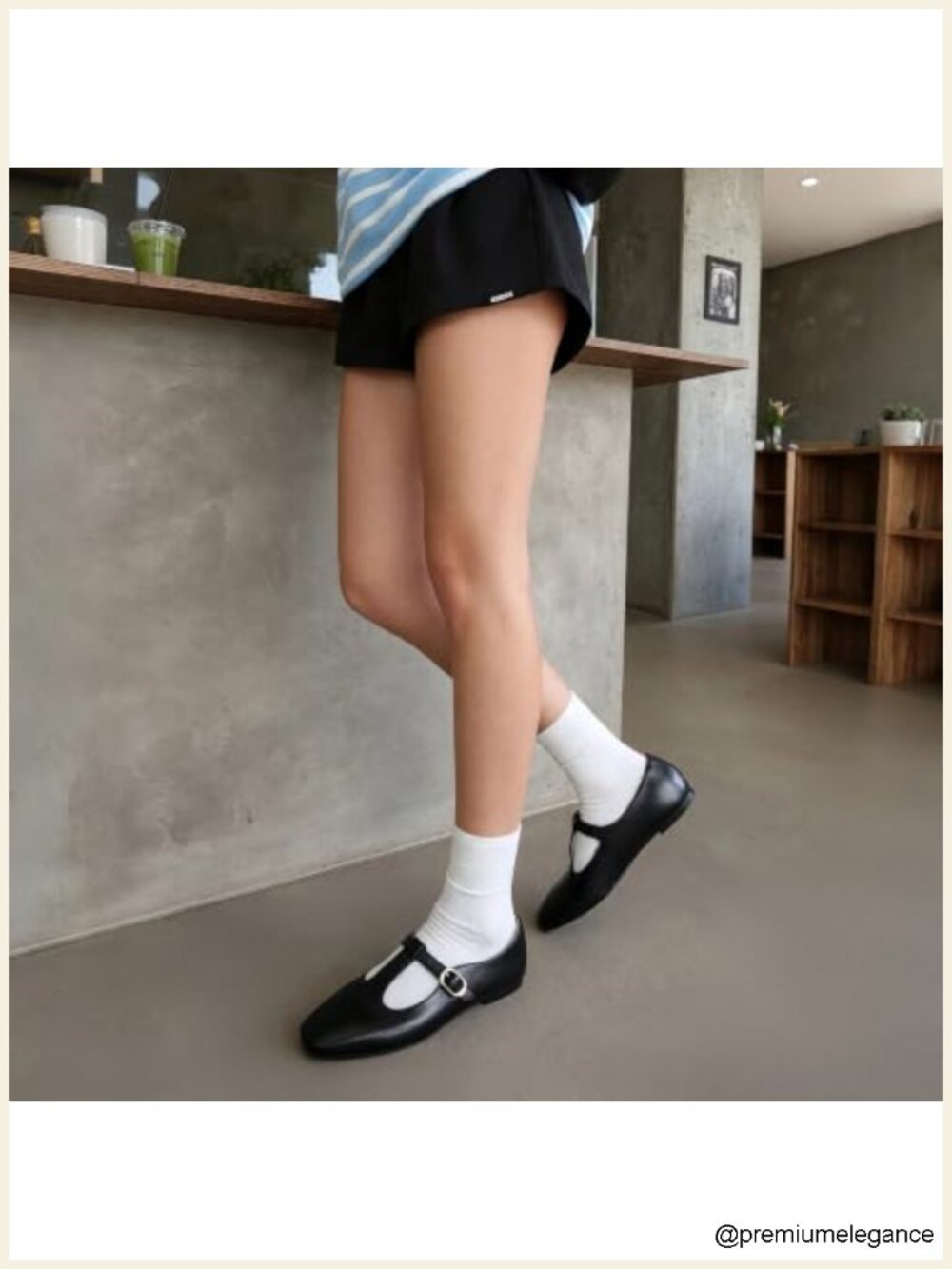 Women's T-Strap Mary Jane Flats Faux Leather Square Toe Cushioned Ballet - Picture 2 of 6